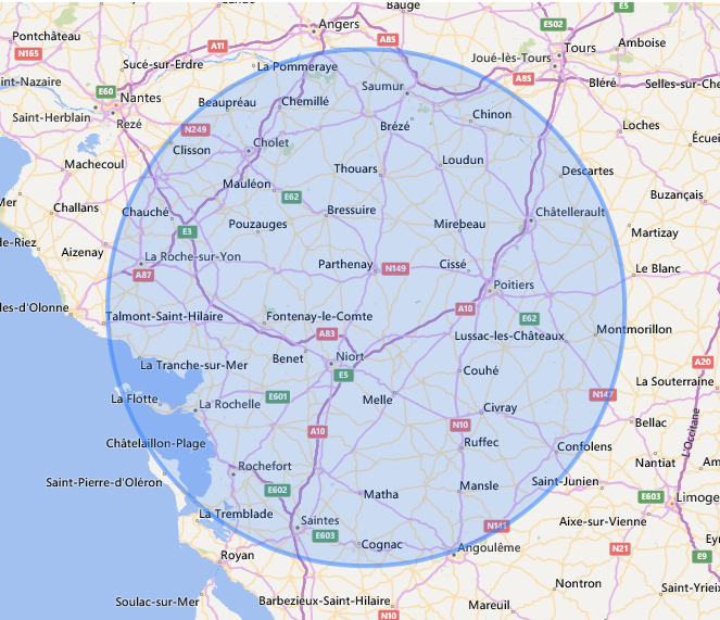 Illustration de l'article : Se déplacer dans un rayon de 100 km