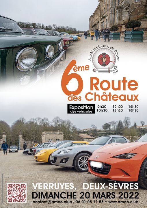 affiche annonce 6ème route des châteaux