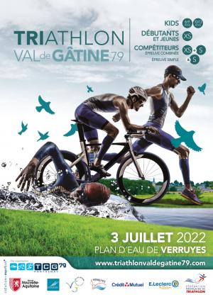 affiche triathlon Val De Gâtine 2022