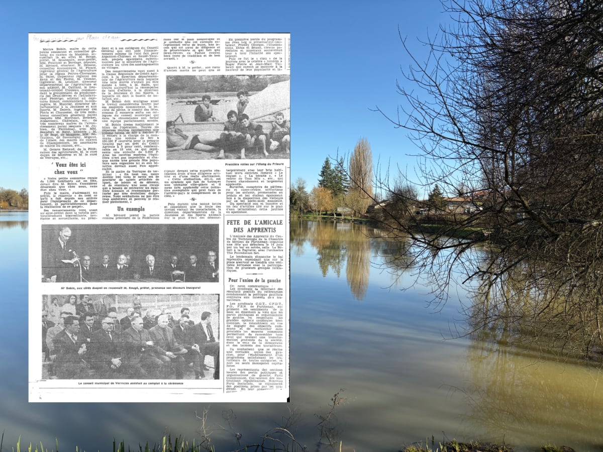 Illustration de l'article : Inauguration du plan d'eau dans la presse